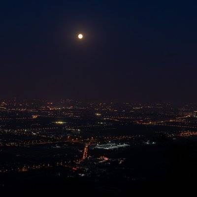 夜景模特