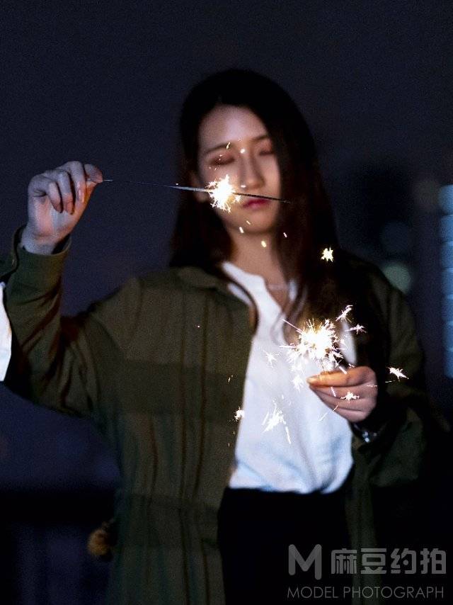 夜景模特
