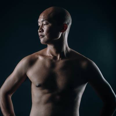 黑白模特