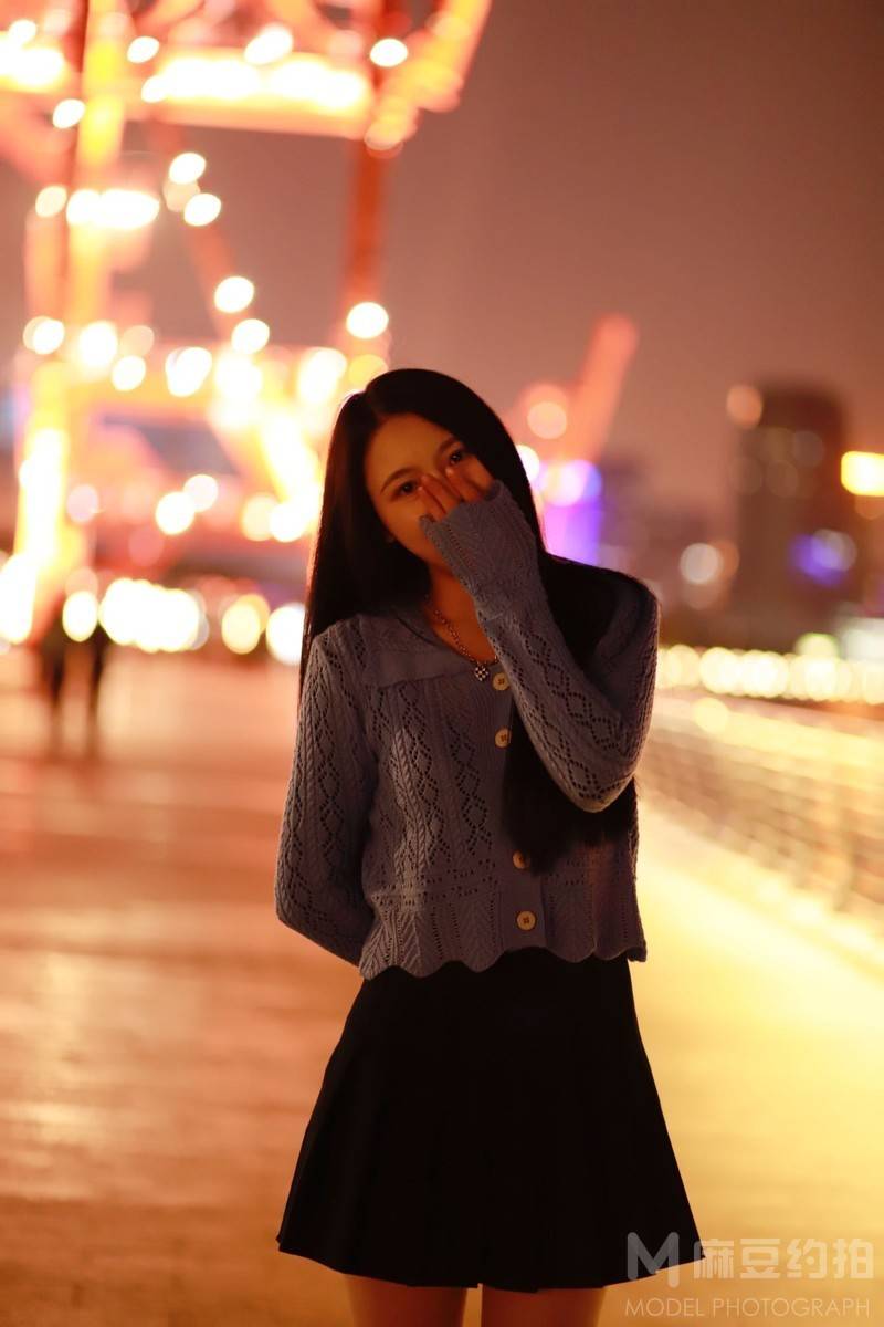 夜景模特
