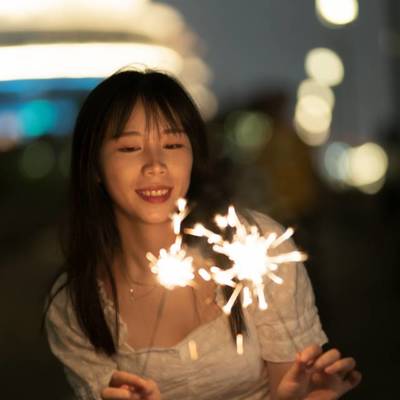 夜景模特