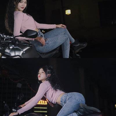 夜景模特