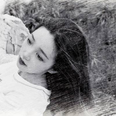 黑白模特