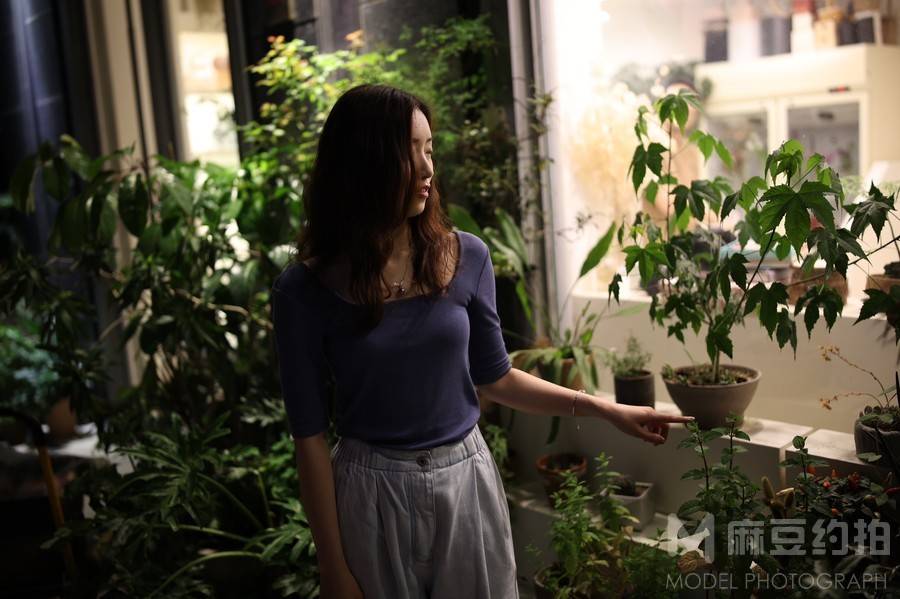 夜景模特