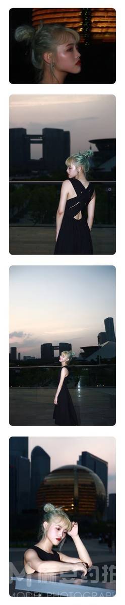 夜景模特