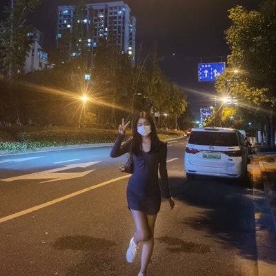 夜景模特