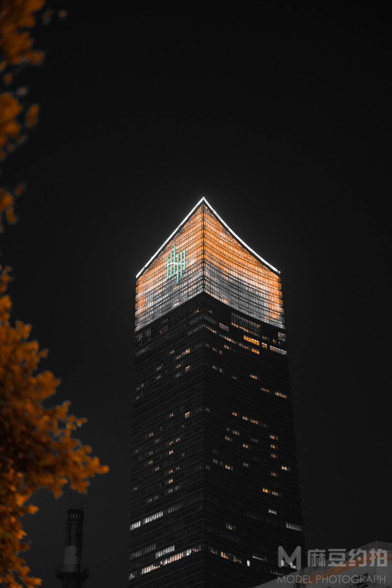 夜景模特