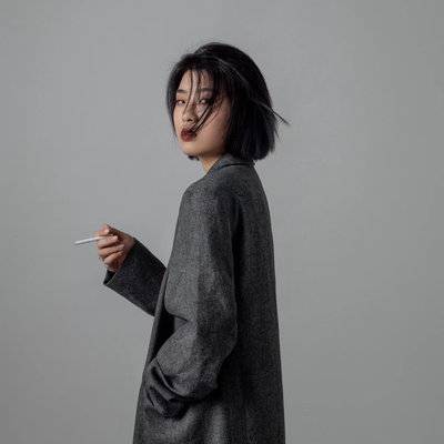 黑白模特