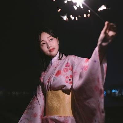 夜景模特