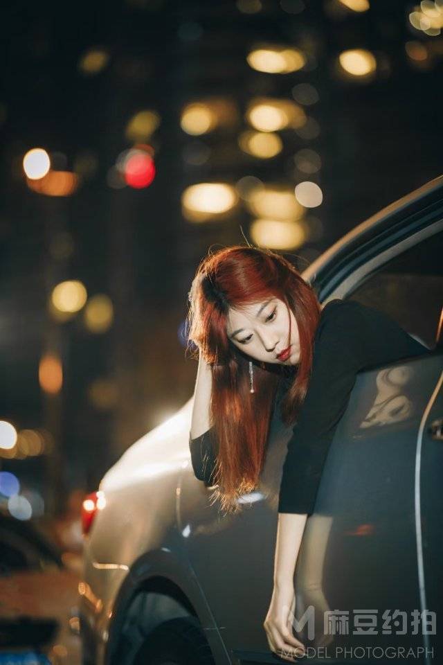 夜景模特