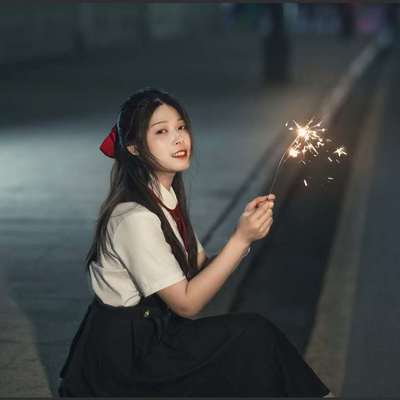夜景模特