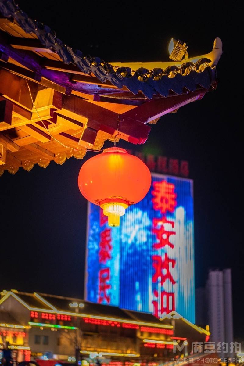 夜景模特
