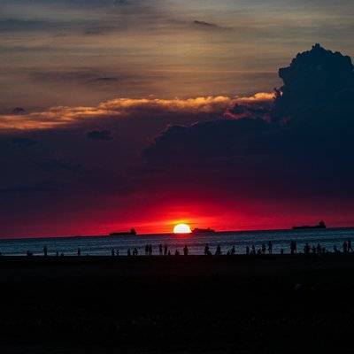 夜景模特