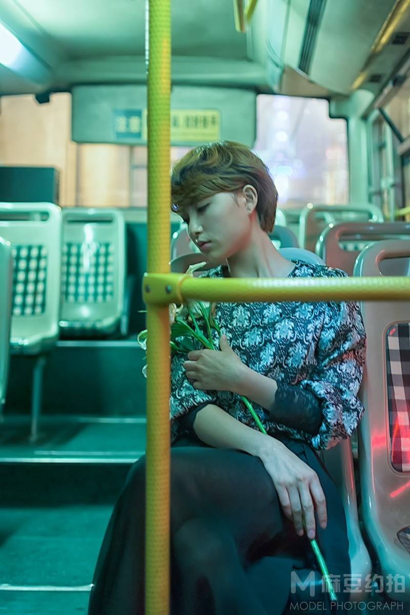 夜景模特