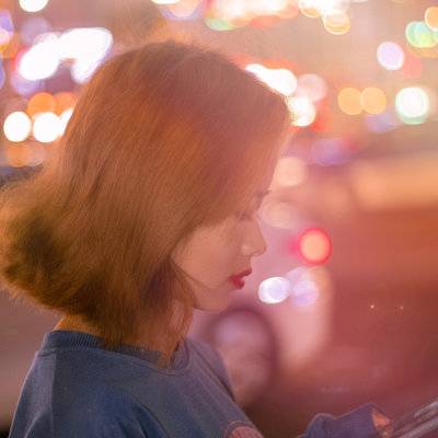 夜景模特