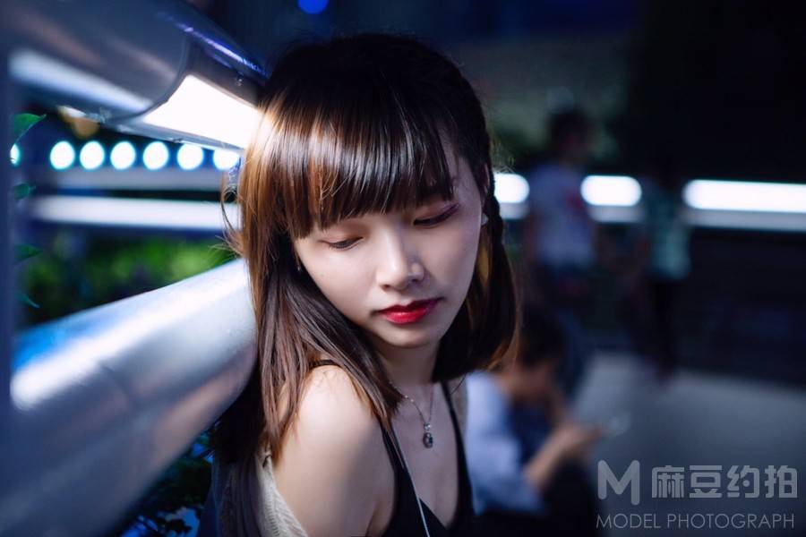 夜景模特