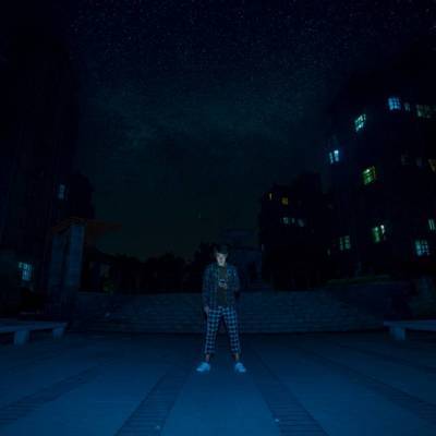 夜景模特