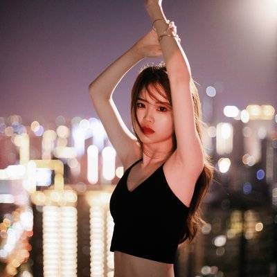 夜景模特