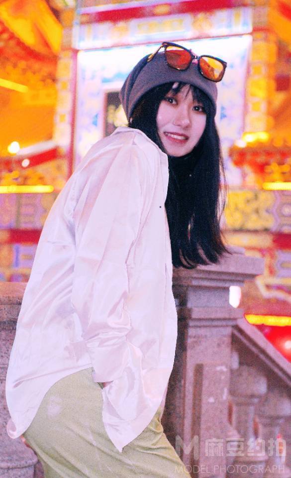 夜景模特