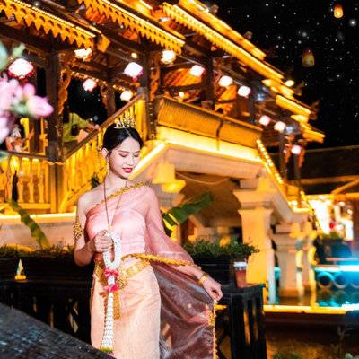 夜景模特