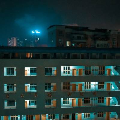 夜景模特