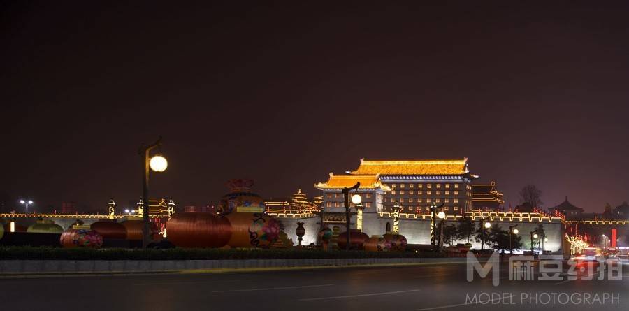 夜景模特