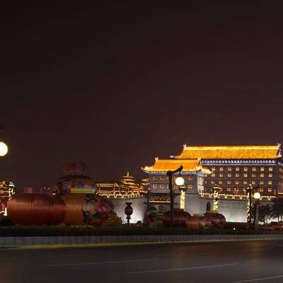 夜景模特