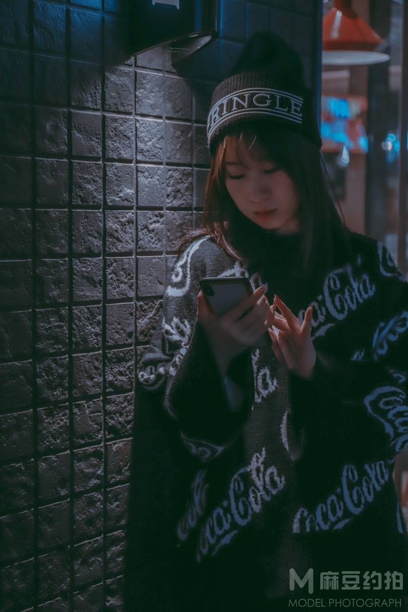 夜景模特