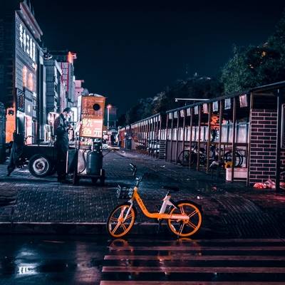 夜景模特