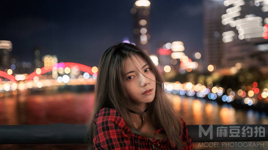 夜景模特
