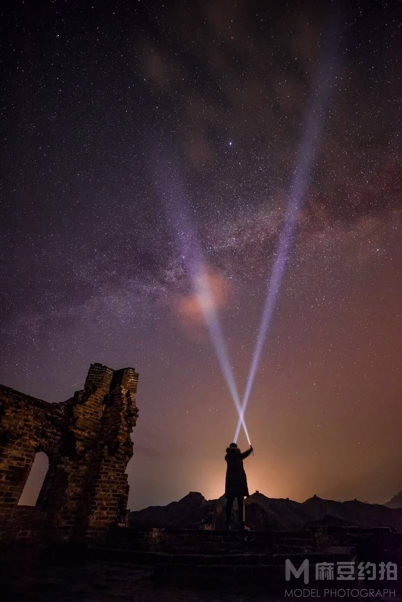 夜景模特