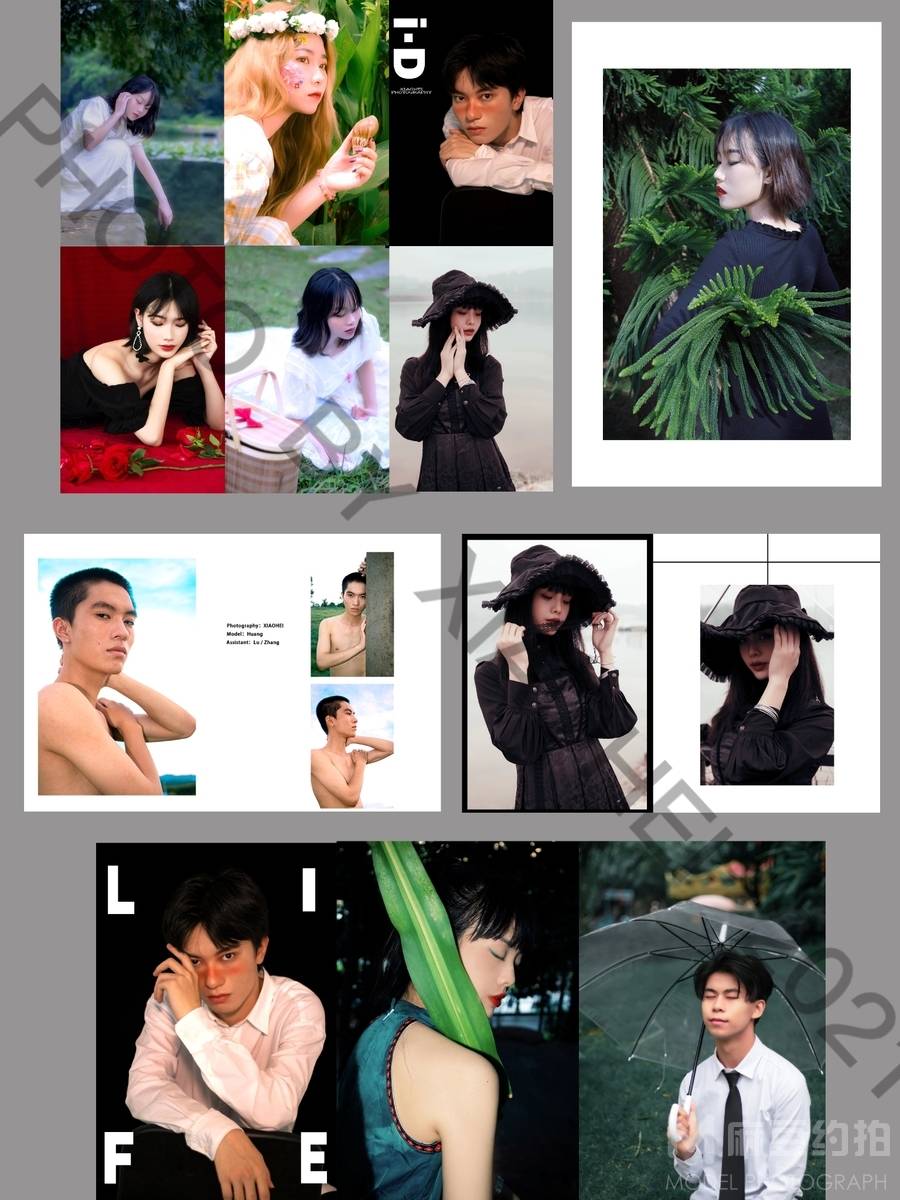 胶片模特