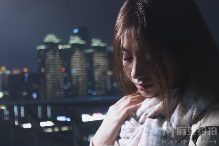 夜景模特