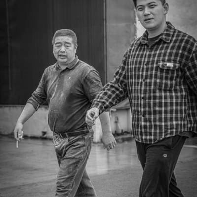 黑白模特