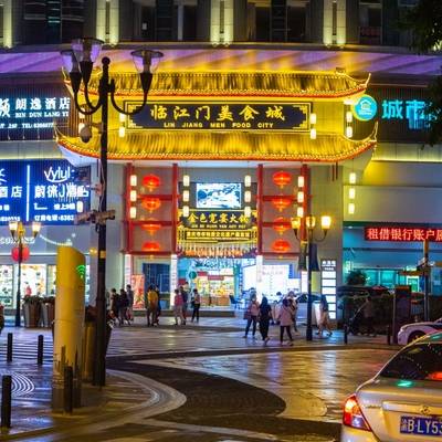 夜景模特