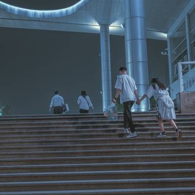夜景模特