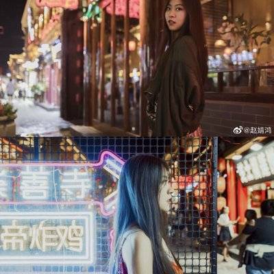 夜景模特