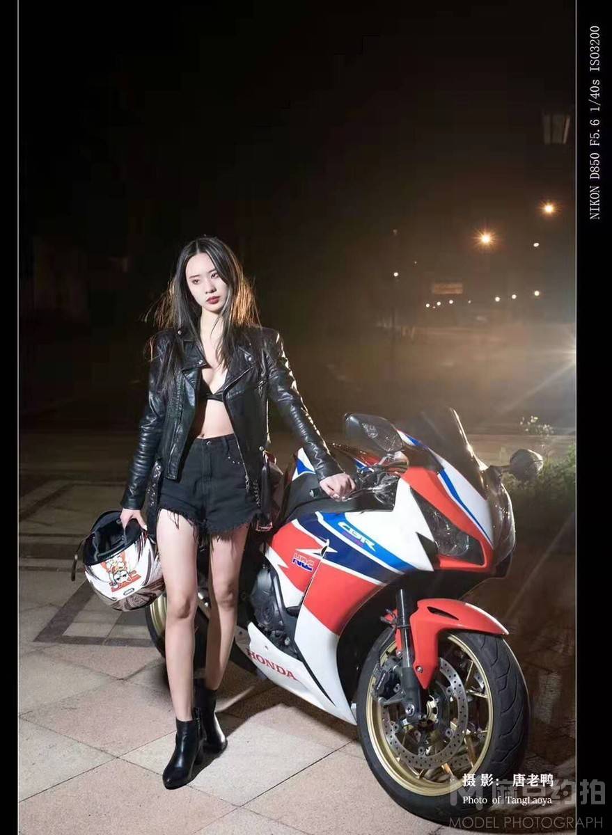 夜景模特