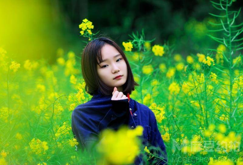 黑白模特