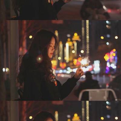 夜景模特