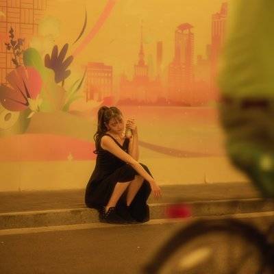 夜景模特