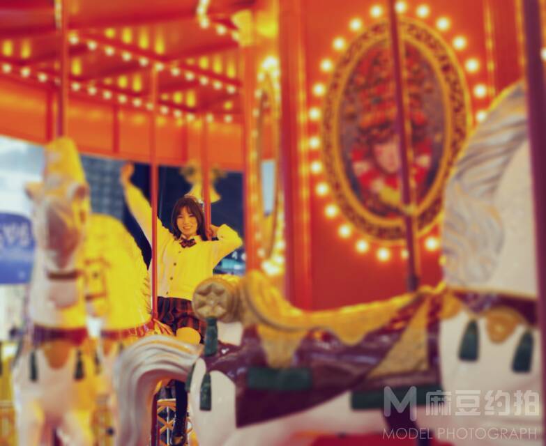 夜景模特