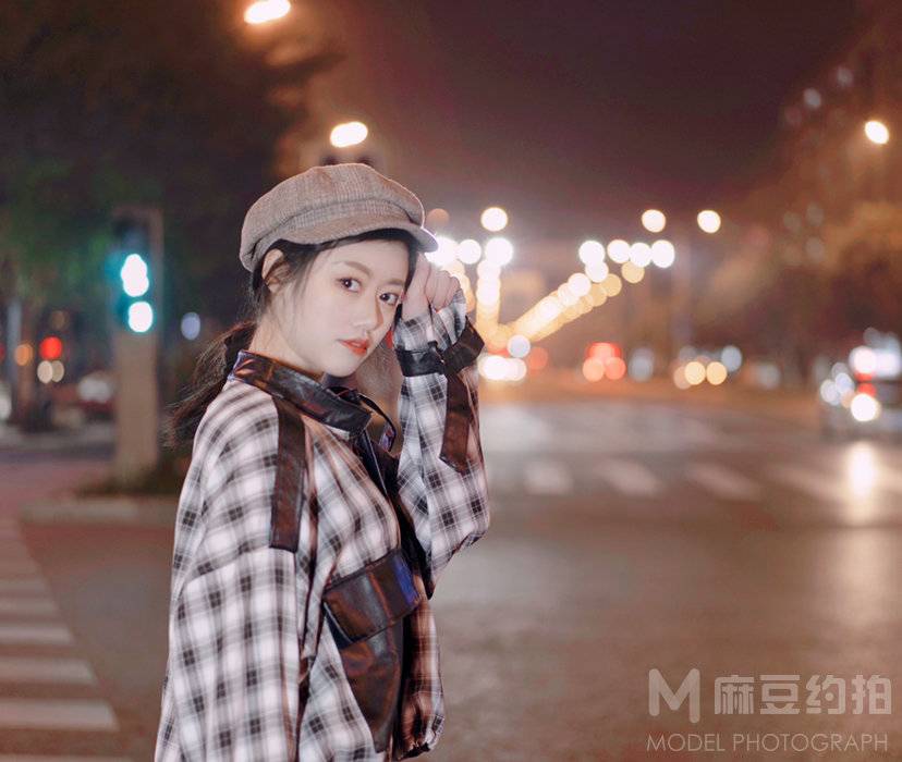 夜景模特