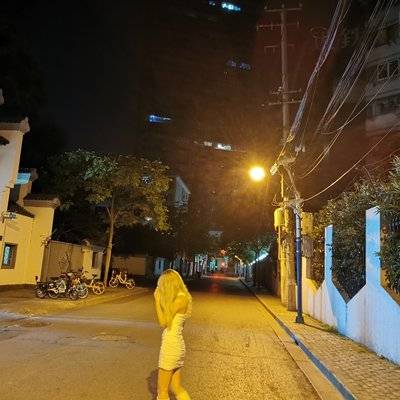 夜景模特
