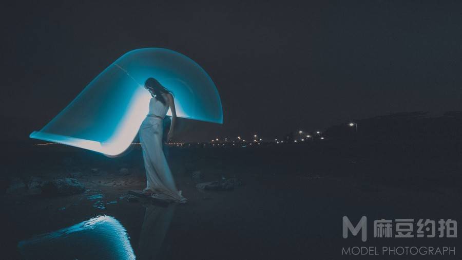 夜景模特