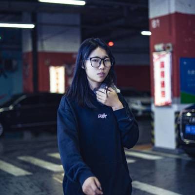 夜景模特