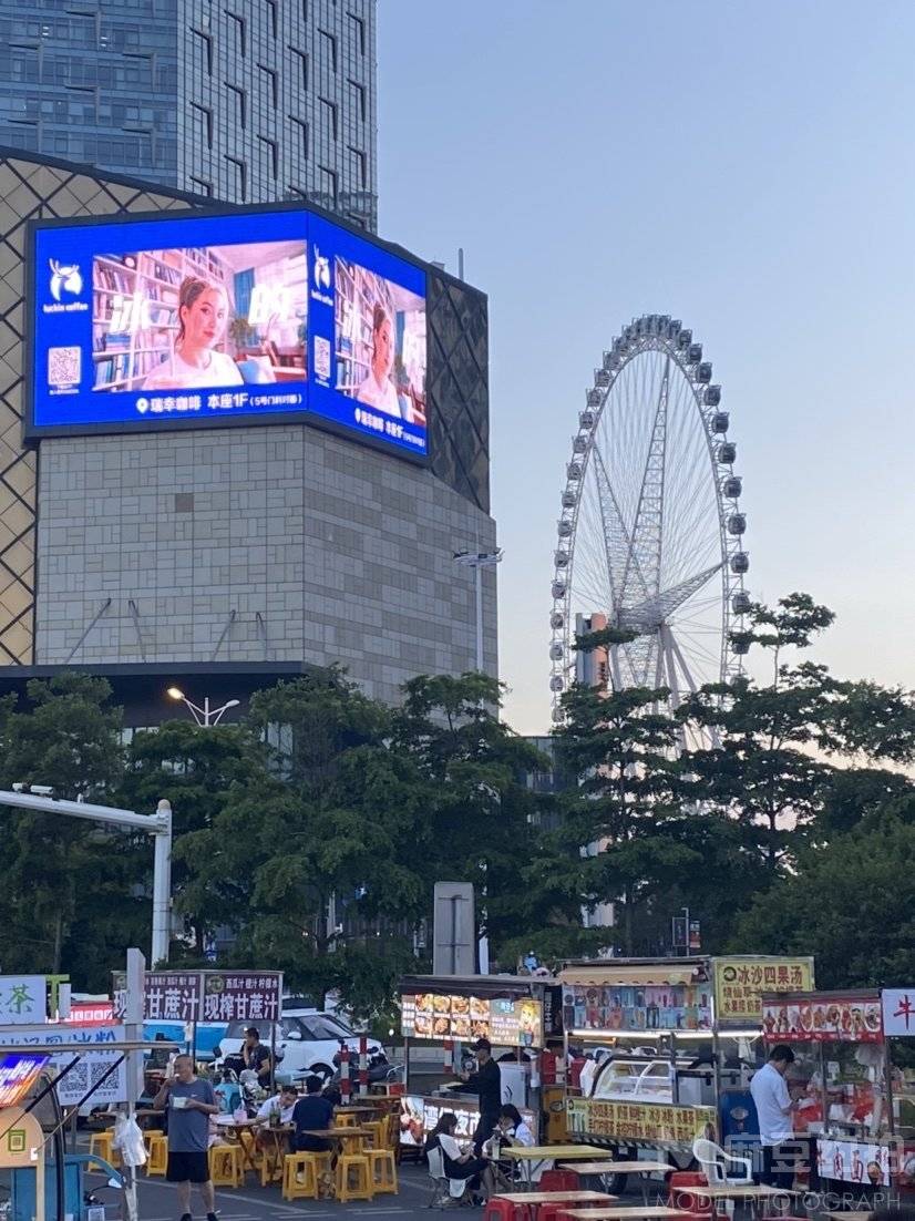 夜景模特