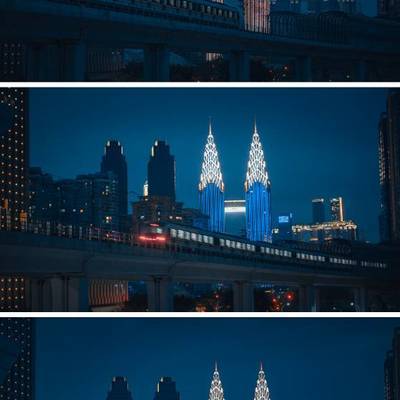 夜景模特