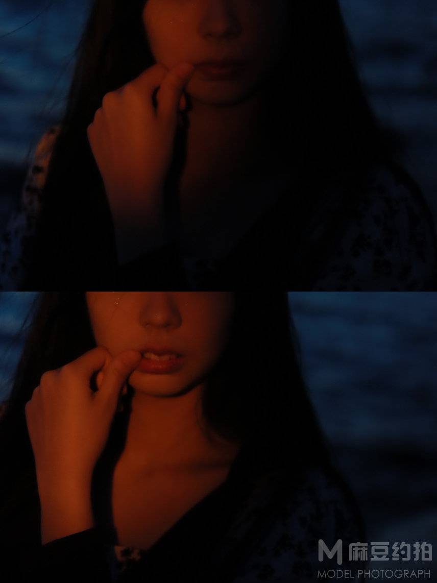 夜景模特