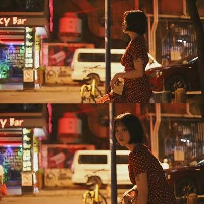 夜景模特